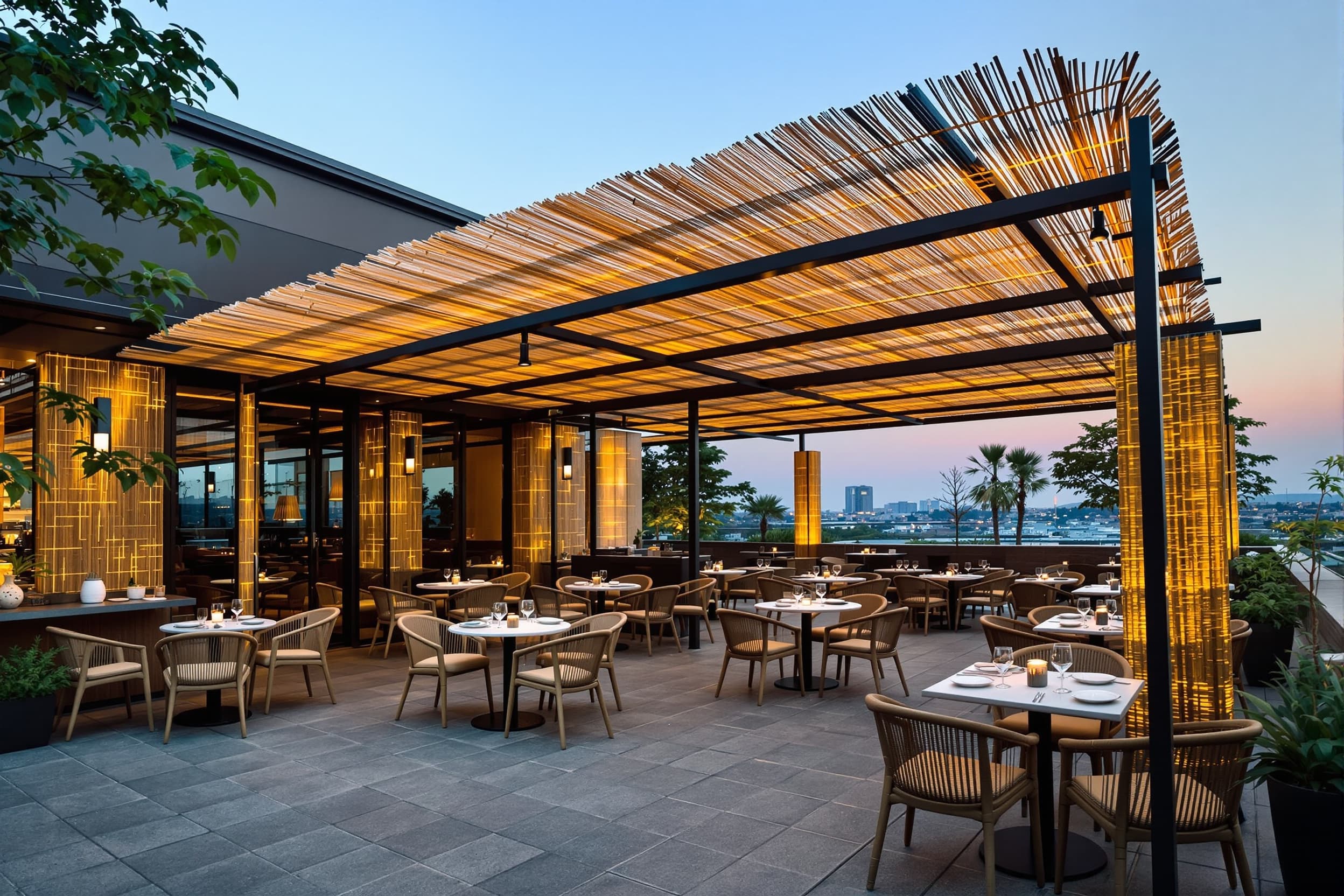 Restoran Terasları İçin Bambu Çözümleri
